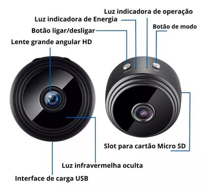 Imagem de Mini Câmera A9 Wifi Sensor Movimento Vigilância Discreta E