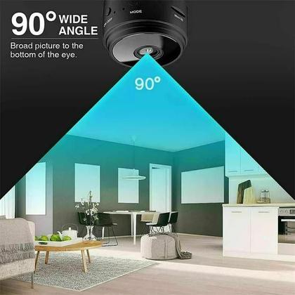Imagem de Mini Câmera Espiã A9 Com Visão Noturna HD 1080p Sensor De Presença Wifi Grava Em Cartão de Memória
