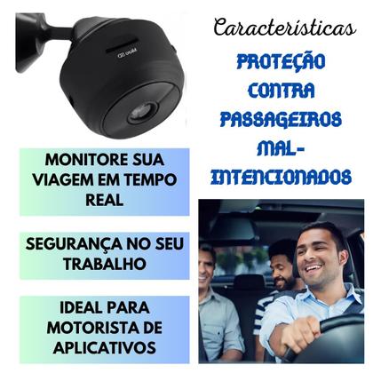 Imagem de Mini Câmera Espiã Portátil Discreta e Sem Fio Casa Segura (1 Unidade)