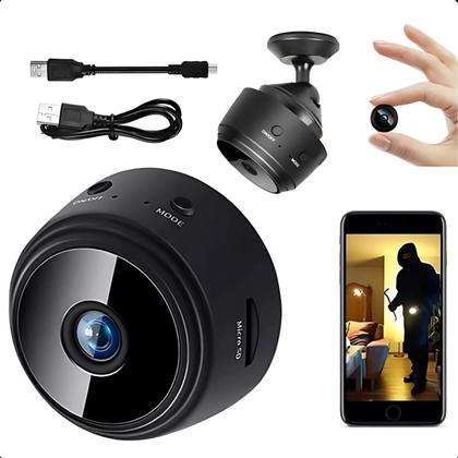 Imagem de Mini câmera espiã Wi-Fi IP A9 cartão SD grava voz entrega rá