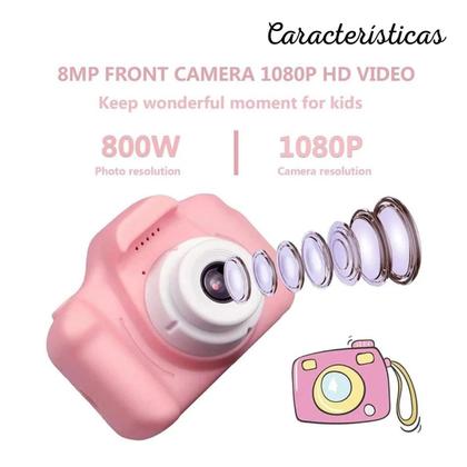 Imagem de Mini Câmera Fotogrática Infantil Digital - Fotos, Vídeos e Jogos