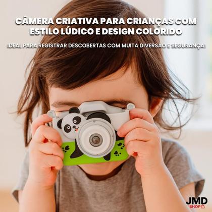 Imagem de Mini Câmera Infantil Panda 1080p HD 20MP Digital com Tela LCD 2.0