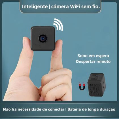 Imagem de Mini Câmera IP Wi-Fi Sem Fio - Monitoramento Remoto com Bateria de Longa Duração