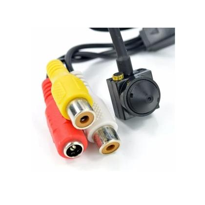 Imagem de Mini Camera Pinhole Discreta 12v Sensor CCD Preta Casa Loja Comércio 931
