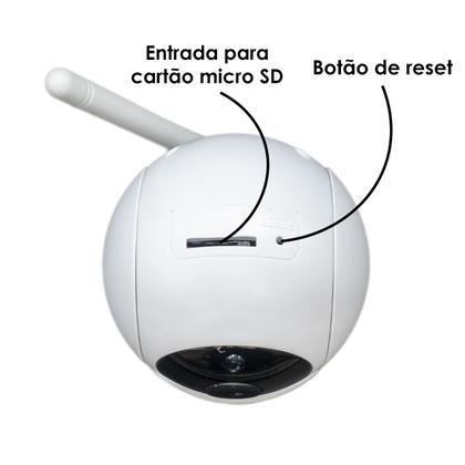 Imagem de Mini Camera Segurança Robô Wifi Hd Babá Pet Onvif Noturna Orbitronic