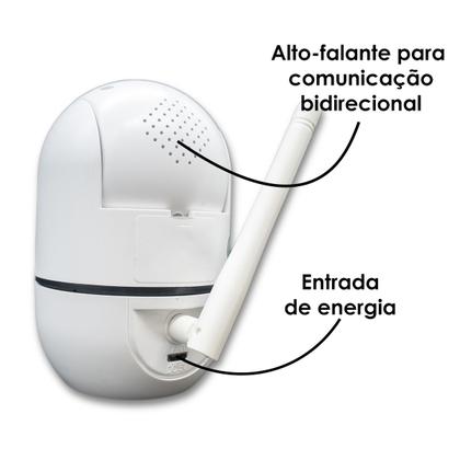Imagem de Mini Camera Segurança Robô Wifi Hd Babá Pet Onvif Noturna Orbitronic