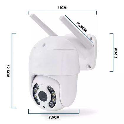 Imagem de Mini Câmera Smart Speed Dome 360 Wifi Segurança IP66 Full Compacta ANDROID IOS 8501S