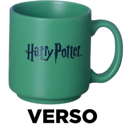 Imagem de Mini Caneca Sonserina Slytherin Empilhável Cerâmica Casa Verde Hogwarts 100ML Oficial Harry Potter -