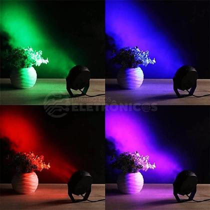 Imagem de Mini Canhão Laser Jogo De Luz 10W Com 6 Leds Rgb Luzes Colorida Bivolt DS3853