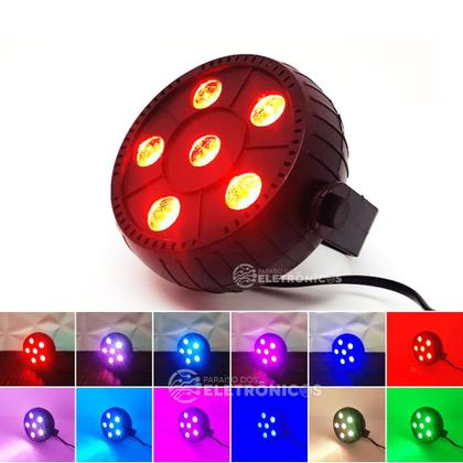 Imagem de Mini Canhão Laser Jogo De Luz 10W Com 6 Leds Rgb Luzes Colorida Bivolt DS3853