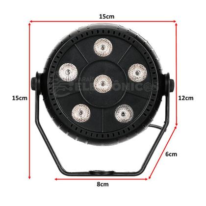 Imagem de Mini Canhão Laser Jogo De Luz 10W Com 6 Leds Rgb Luzes Colorida Bivolt DS3853