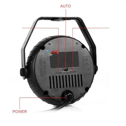 Imagem de Mini Canhão Laser Jogo De Luz Com 6 Leds Rgb Mistura De Coros Excelente Efeitos De Luzes DS3853