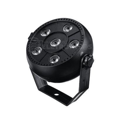 Imagem de Mini Canhão Laser Jogo De Luz Com 6 Leds Rgb Potente Efeito Estroboscópio Bivolt DS3853