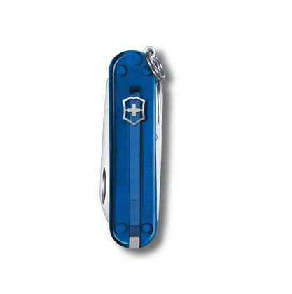 Imagem de Mini Canivete Suíço Classic 7 funções SD Colors translúcido azul Deep Ocean Victorinox