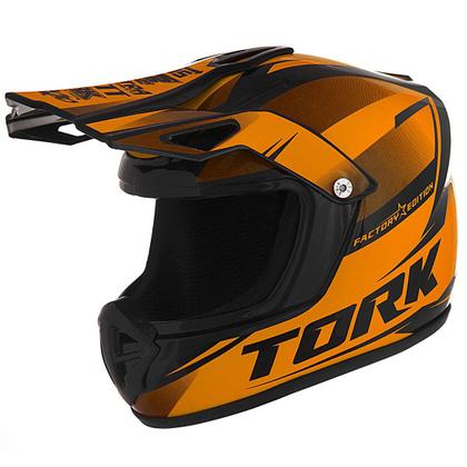 Imagem de Mini Capacete Enfeite Decoração Motocross Pro Tork Factory Edition Cross Souvenir Colecionável