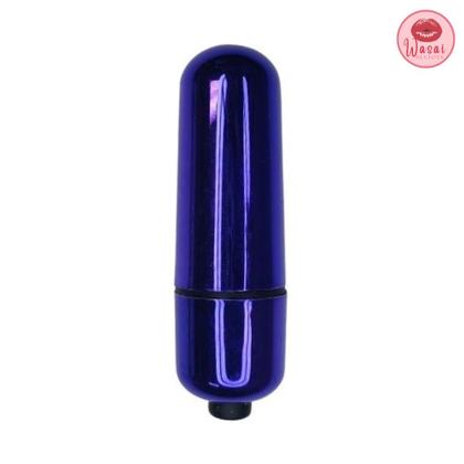 Imagem de Mini cápsula vibratória metalizada com ponta arredondada 10 modos de vibração potente 5,5cm Vibrador feminino portatil e