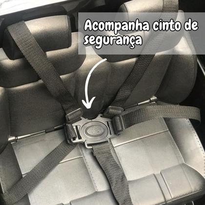 Imagem de  Mini Carrinho Elétrico Policia Com Controle Remoto Som Luz