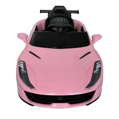 Imagem de Mini Carro Carrinho Elétrico Infantil Scarlet GT 12V Rosa com Controle Remoto Som Luz Música