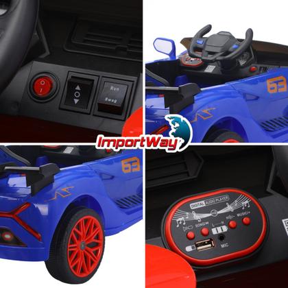 Imagem de Mini Carro Elétrico 12V Com Controle Remoto Lamborghini Até 25Kg