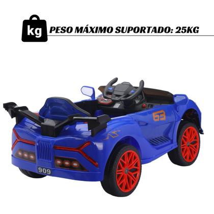 Imagem de Mini Carro Elétrico 12V Com Controle Remoto Lamborghini Até 25Kg