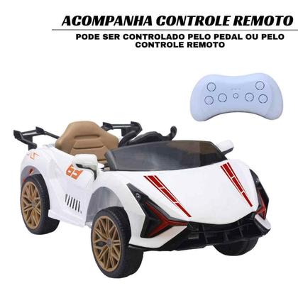 Imagem de Mini Carro Elétrico Infantil 12V GTXV Controle Remoto Luzes Som IMPORTWAY