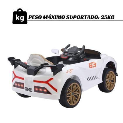 Imagem de Mini Carro Elétrico Infantil 12V GTXV Controle Remoto Luzes Som IMPORTWAY