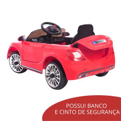 Imagem de Mini Carro Elétrico Infantil 6v com Controle Remoto Vermelho Segurança e Diversão Sobre Rodas