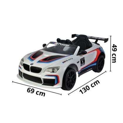 Imagem de Mini Carro Elétrico Infantil Bmw M6 GT3 12V Controle Remoto Licenciado Importway Bw366 Motorizado