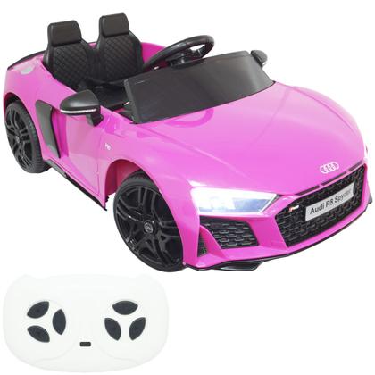 Imagem de Mini Carro Elétrico Infantil Criança 12V Audi R8 Spyder Controle Remoto Motorizado Brinqway BW-123