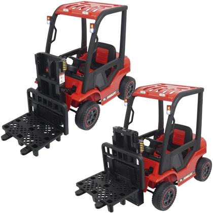 Imagem de Mini Carro Empilhadeira Infantil Elétrica 12V Controle Remoto Criança Bateria Brinqway BW-185