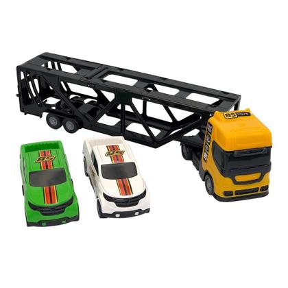 Imagem de Mini Cegonheiro de Brinquedo com 2 Carrinhos