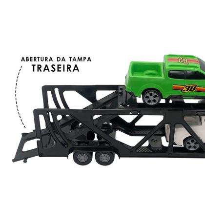 Imagem de Mini Cegonheiro de Brinquedo com 2 Carrinhos