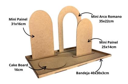 Imagem de Mini Cenário Para Mesa Aniversário Chá De Bebê Festa Bandeja Em Mdf