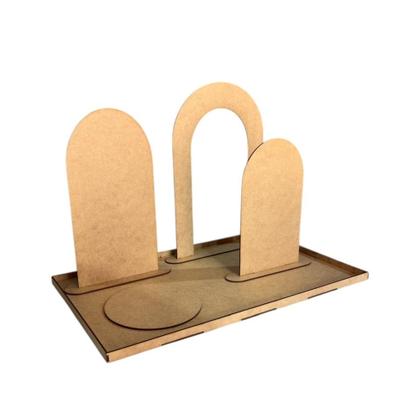 Imagem de Mini Cenário Para Mesa Aniversário Chá De Bebê Festa Bandeja Em Mdf