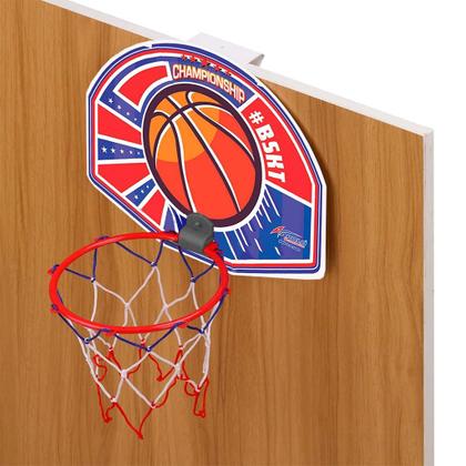 Imagem de Mini Cesta Basquete Infantil Com Bola E Suporte Para Porta - Apolo Brinquedos