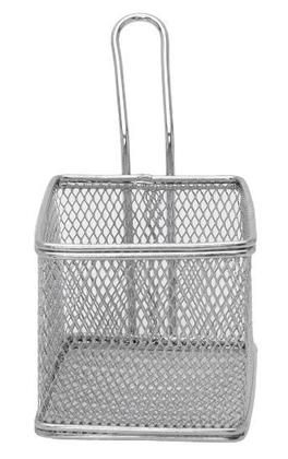 Imagem de Mini Cestinha Retangular em Aço Inox Inovadora Mimo Style