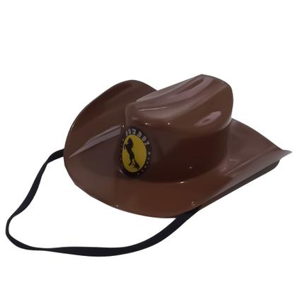 Imagem de Mini Chapéu de Cowboy de Plástico com Elástico