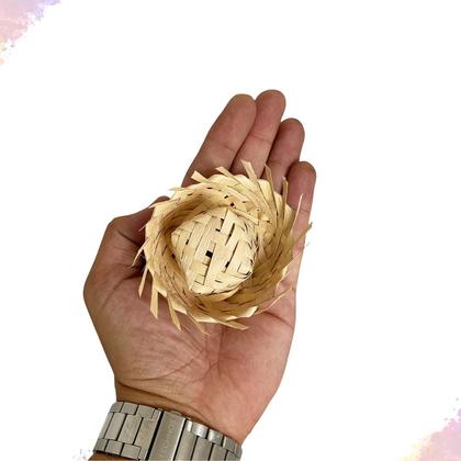 Imagem de Mini Chapéu de Palha para Decoração de Festa Junina Enfeite Acessório Pacote Decorativo Festa São João Arraiá Caipira Ro