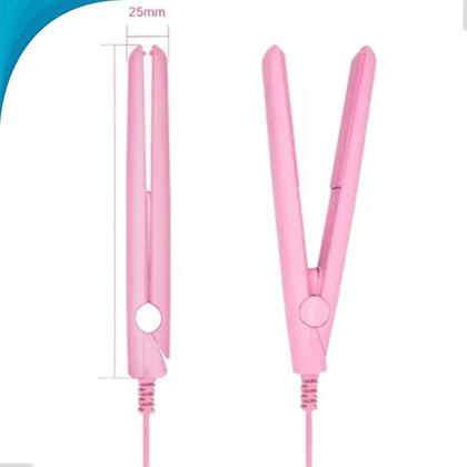 Imagem de Mini Chapinha De Cabelo Compacta Para Viagem Leve E Portátil Para Presente