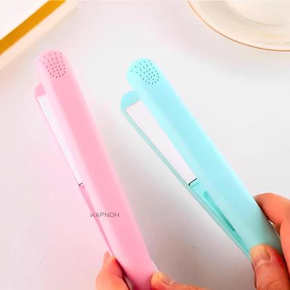 Imagem de Mini Chapinha Prancha Portátil cerâmica Cabelo Liso Bivolt