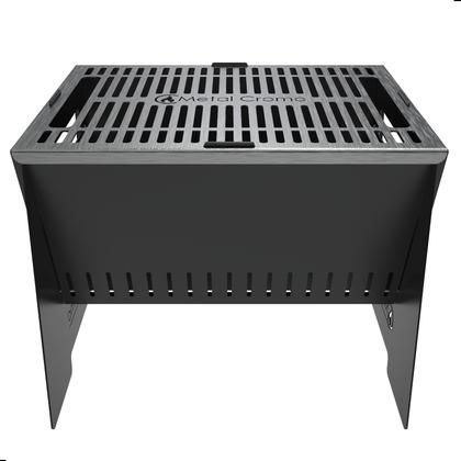 Imagem de Mini Churrasqueira Dobrável Portátil Camping Aço Carvão SF