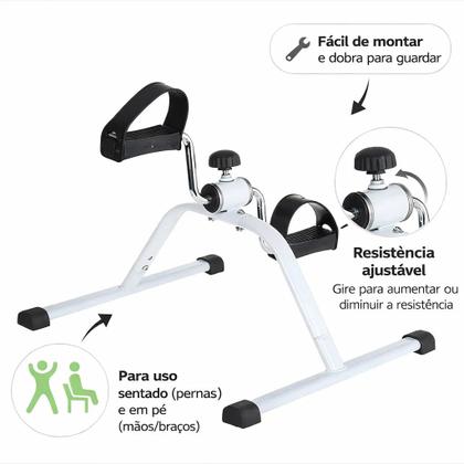 Imagem de Mini Ciclo Bicicleta Bike Fisioterapia Idosos Braços Pernas
