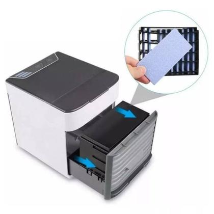 Imagem de Mini Climatizador Portátil USB  Branco 3 Velocidades e LED