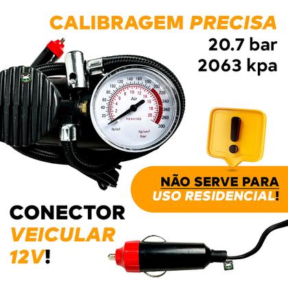 Imagem de Mini Compressor Ar Automotivo Portátil Multiuso 12v Techone + 3 Bicos adaptadores