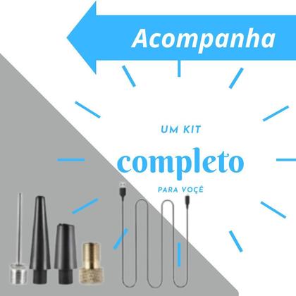 Imagem de Mini Compressor Ar Calibrador Digital Sem Fio Pneus Cor