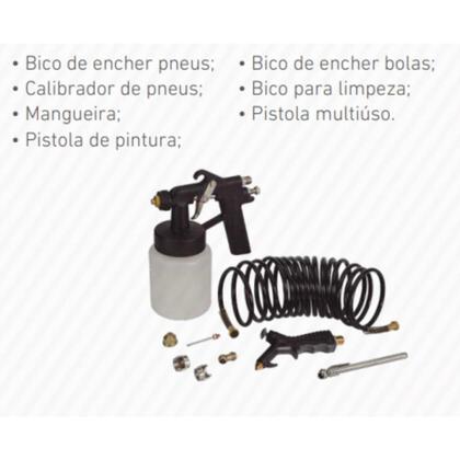 Imagem de Mini Compressor Ar Schulz Direto Jet Fácil Plus Com Kit 220V