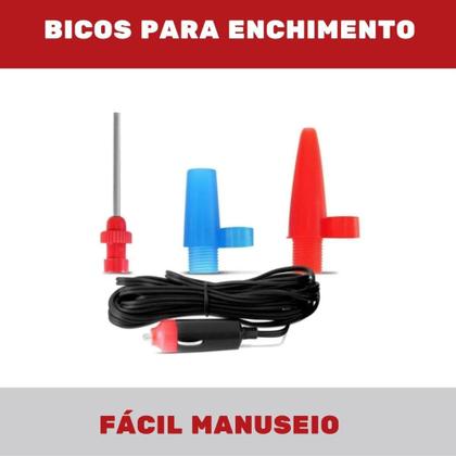 Imagem de Mini Compressor de Ar 12v 150 PSI Portátil Inflar Bola Pneu - IDEA