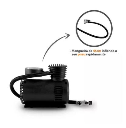 Imagem de Mini Compressor De Ar 12v Vazao 15l/min 250psi 3 Bicos Au601