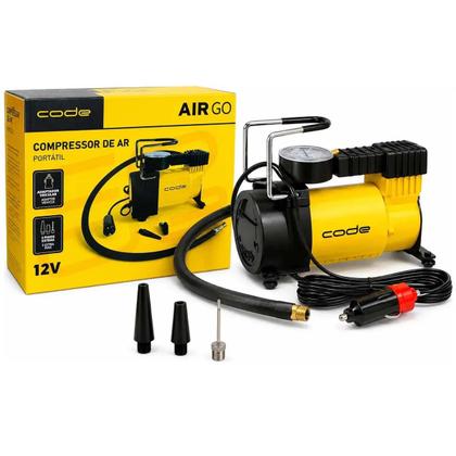 Mini Compressor de Ar Automotivo 12V Portátil 100 Psi 3 Bicos 35L/min ...
