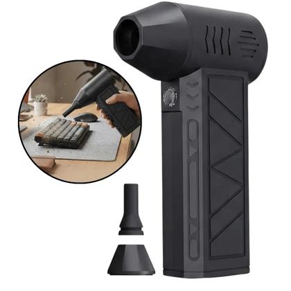 Imagem de Mini Compressor de Ar Portátil Recarregável com Lanterna LED Limpeza Eletrônicos Presente